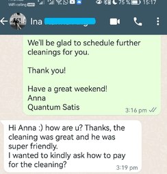 cleaning review Quantum Satis
