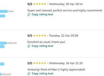 cleaning service review